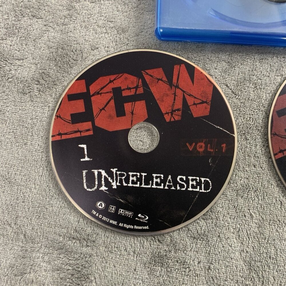 WWE: ECW Unreleased, Vol. 1 (Blu-ray Disc, 2012, 2-Disc Set) RARE Wrestling - Picture 2 of 5